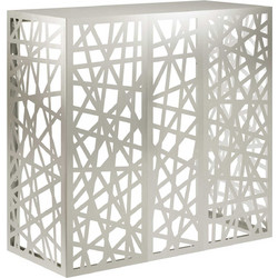 vidaXL Κάλυμμα κλιματιστικού Ασημί 110 x 50 x 105 cm Ανοξείδωτο Ατσάλι