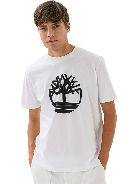 TIMBERLAND 'TREE LOGO' ΜΠΛΟΥΖΑ ΑΝΔΡΙΚΗ TBC0YHAC-P54 (P54/WHITE-BLACK)