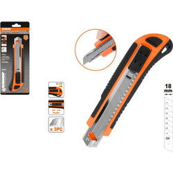 Shind Φαλτσετα Με Πλαστικη Λαβh Tpr Με 3 Λαμες 18mm (SHI-37559) (SHI37559)
