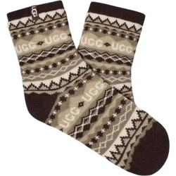 UGG Cressida Cozy Quarter Γυναικείες Κάλτσες Κοντές Καφέ 1171625-USL