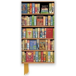 Bodleian Libraries: Bookshelves 2027 Luxury Slimline Pocket Diary Planner - Week to View