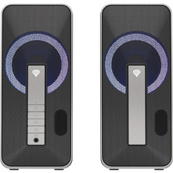 Genesis Helium 100BT Ασύρματα Ηχεία Υπολογιστή 2.0 10W με Bluetooth & RGB Φωτισμό Black
