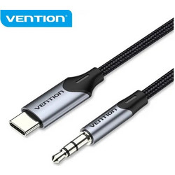Vention Καλώδιο Ήχου USB-C Male σε 3.5mm Male 1m Gray Aluminum