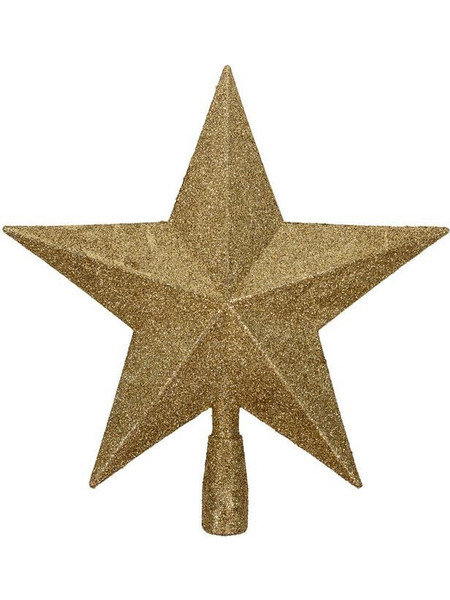 ΚΟΡΥΦΗ ΔΕΝΤΡΟΥ ΑΣΤΕΡΙ GLITTER ΧΡΥΣΟ 25cm