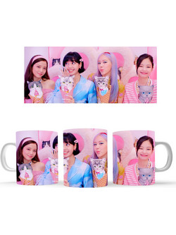 Κούπα K-POP Female Group 330ml Premium custom made σκληρή θήκη (πλαστικό εξαιρετικής ποιότητας, high definition colors)