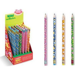 CARIOCA ΜΟΛΥΒΙ ΜΕ ΓΟΜΑ HB WILD COLLECTION 4 ΣΧΕΔΙΑ