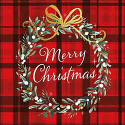 Χαρτοπετσέτα Christmas Wreath