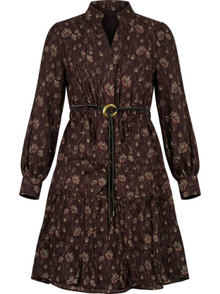 Funky Buddha Midi Φόρεμα Shadow Mauve FBL01413313