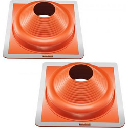 VEVOR 2Pcs Roof Pipe Flashing Boots Red-1 pcs-45.7 cm