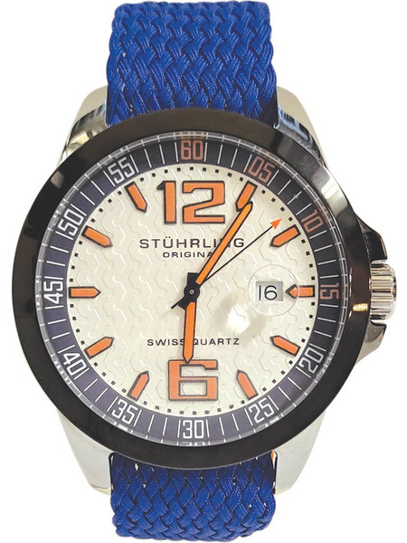Stuhrling original Ανδρικό Ρολόι με Μπλε Υφασμάτινο Λουράκι 219A-332D6C51