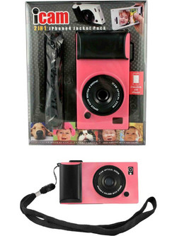 iCam Θήκη Φωτογραφική μηχανή για iPhone 4 / 4S Ροζ