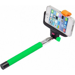 Bluetooth Wireless Monopod - Πτυσσόμενο Μπαστούνι Κάμερας για Φωτογραφίες Selfies Χρώμα Πράσινο - Bluetooth monopod