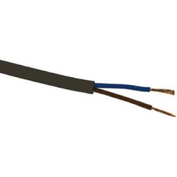 Εύκαμπτο καλώδιο 2 x 0.75 mm H03VV-F2X0,75 PVC (NYΛ) Μαύρο χρώμα
