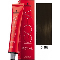 Schwarzkopf Igora Royal 3-65 Καστανό Σκούρο Μόκα Μόνιμη Βαφή Μαλλιών 60ml