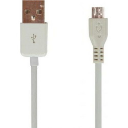 POWERTECH CAB-U008 USB 2.0 A CABLE MALE TO USB MALE B MICRO 1m WHITE POWER TECH CABU008