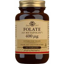 Solgar Folate 400μg 50 Ταμπλέτες