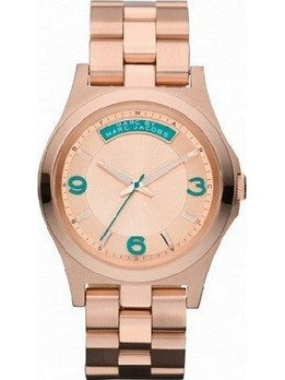 Marc Jacobs Baby Dave Γυναικείο Ρολόι με Ροζ Χρυσό Μεταλλικό Μπρασελέ MBM3163