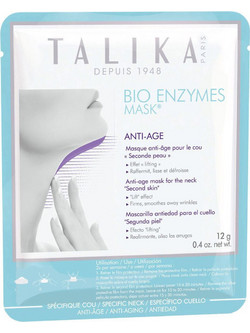 Talika Bio Enzymes Anti-Age Neck Sheet Μάσκα Προσώπου & Ντεκολτέ για Αντιγήρανση με Κολλαγόνο 12gr