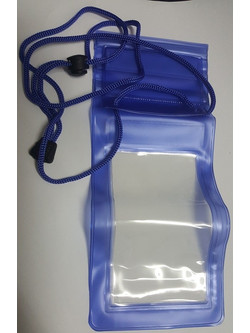 Αδιάβροχη θήκη για κινητά / mp3 έως 5.7 intses - Μπλε Transparent Waterproof Case for various mobile phones (OEM)