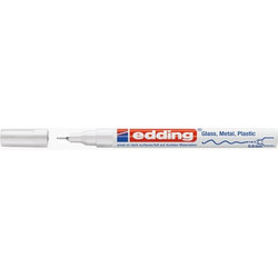 EDDING ΜΑΡΚΑΔΟΡΟΣ ΑΝΕΞΙΤΗΛΟΣ 0.8mm 780 ΣΤΡΟΓΓΥΛΗ ΜΥΤΗ ΛΕΥΚΟ - 49