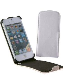 Volte-Tel Leather Flip Θήκη iPhone SE / 5s / 5 / 5c White