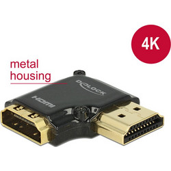 DELOCK HDMI Αντάπτορας HDMI-A female σε male, High Speed, 90 right (65661)