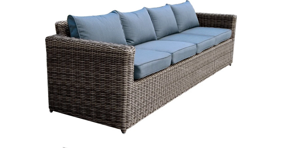 Arizona Τετραθέσιος Καναπές Εξωτερικού Χώρου Rattan Wicker Καφέ 252x77x73cm E6734,5 BestPrice.gr