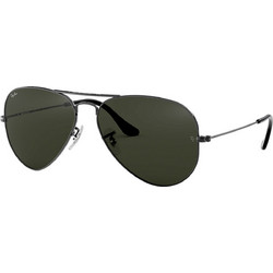 Ray-Ban RB3025 W08/79 Ανδρικά Γυαλιά Ηλίου Aviator Μεταλλικά Μαύρα με Μαύρο Polarized Φακό