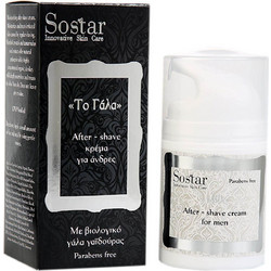 Sostar To Γάλα After Shave Cream Χωρίς Οινόπνευμα 50ml