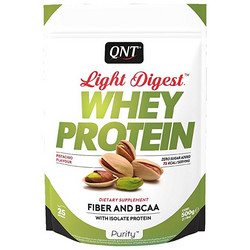 QNT Light Digest Whey Pistachio Πρωτεΐνη Ορού Γάλακτος Γράμμωσης Χωρίς Γλουτένη 500gr