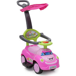 Cangaroo Smile Περπατούρα Ride On Αυτοκινητάκι με Χειρολαβή 12m+ Ροζ