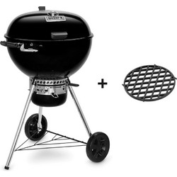 Weber Master Touch GBS Premium Ανοξείδωτη Ψησταριά Κάρβουνου Στρογγυλή με Καπάκι και Ρόδες Επιφάνειας 57cm E-5775