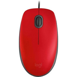 Logitech M110 Silent Ενσύρματο Ποντίκι Red