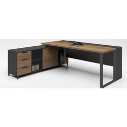 Woodwell Γωνιακό Γραφείο Ξύλινο 160x160x75cm ΕΟ919