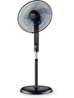 Izzy IZ-9004 Ανεμιστήρας Δαπέδου Ορθοστάτης 46cm 70W με Tηλεχειριστήριο