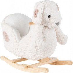 KikkaBoo Rocking toy with seat White Puppy