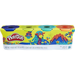 Hasbro Play-Doh Wild Color Σετ 4τμχ