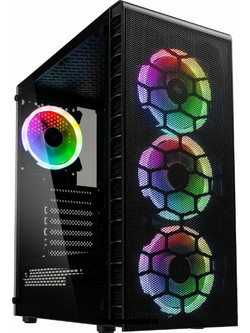 Kolink Observatory Lite Mesh RGB Black Gaming Midi Tower Κουτί Υπολογιστή RGB με Πλαϊνό Παράθυρο