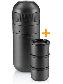 Wacaco Minipresso Kit Μπρίκι Espresso 3Cups Μαύρο