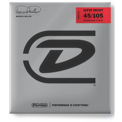 Dunlop DBMMS45105 Σετ 4 Χορδές Ηλεκτρικού Μπάσου Stainless Steel 45-105" Light Tension