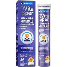 Vitasper Multi Vitamin Minerals Orange & Peach 20 Αναβράζοντα Δισκία