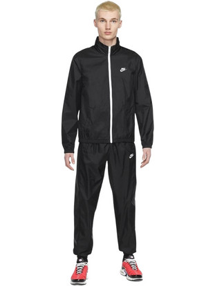 Nike Sportswear Club Lined Woven Ανδρικό Σετ Φόρμας με Λάστιχο Μαύρο DR3337-010
