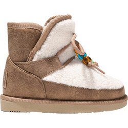 B&W Παιδικά Μποτάκια Καφέ Suede 542073