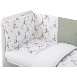 Bubaba Little Fox Σετ Κούνιας White/Green 6τμχ