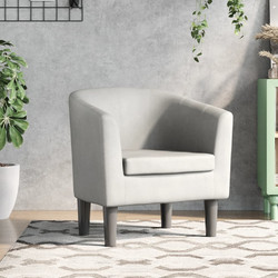 vidaXL Πολυθρόνα Δερματίνη Λευκή 356488