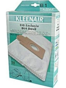 Kleenair EI 1 Σακούλες Σκούπας 5τμχ Συμβατές με Σκούπα Dirt Devil