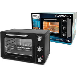 Dictro Lux 06511670 1800W Ηλεκτρικό Φουρνάκι 48lt χωρίς Εστίες με Αέρα