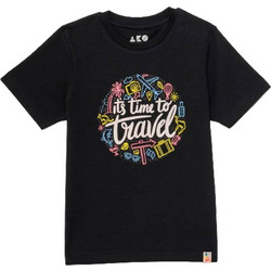 AKO Παιδικό T-Shirt Κοντομάνικο Μαύρο 3356206-17