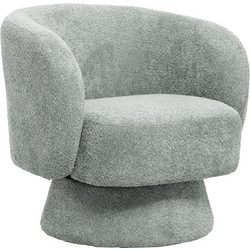 HomeMarkt Πολυθρόνα Περιστρεφόμενη Πράσινη Karlen HM9592.05