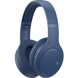 Havit H633BT Ασύρματα Bluetooth Ακουστικά Over Ear με Noise Canceling Μπλε